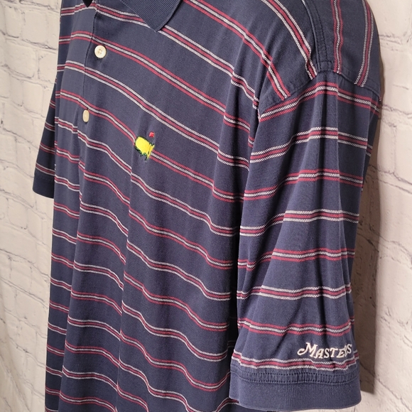 Masters Collection Striped Polo Shirt Large - Picture 10 of 12